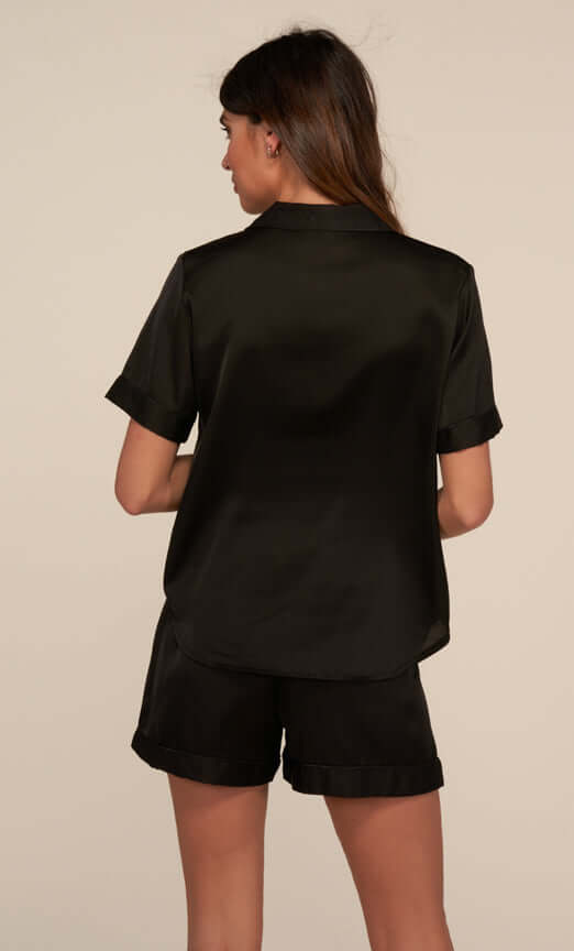 Ensemble De Pyjama Court (Noir) SRR SHOPS