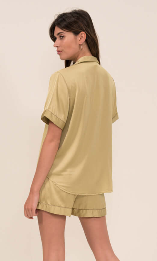 Ensemble De Pyjama Court (Olive) SRR SHOPS