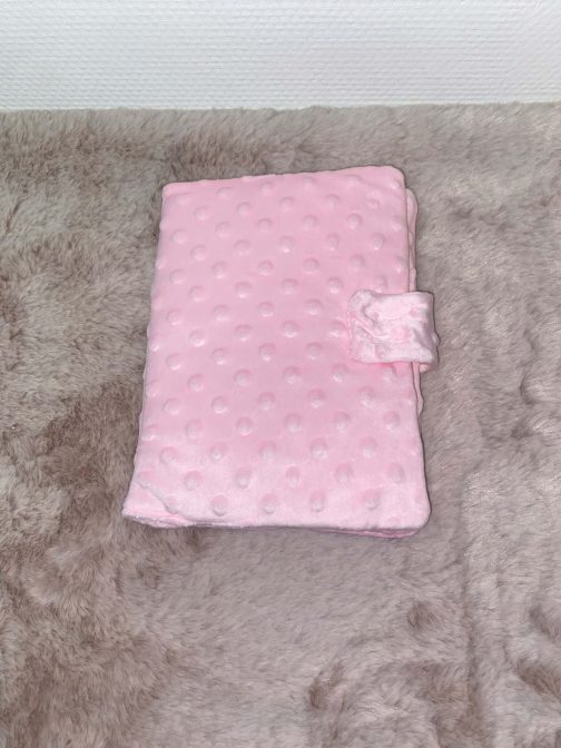 Pink baby health record protector with luxury and quality finish, customizable design for safeguarding baby’s health details.