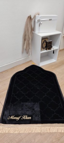 Tapis forme Mosquée (Noir)