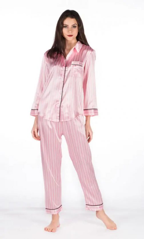 Ensemble De Pyjama À Rayures (Rose) SRR SHOPS