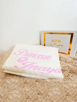 Couverture Bébé Personnaliser (Blanche)