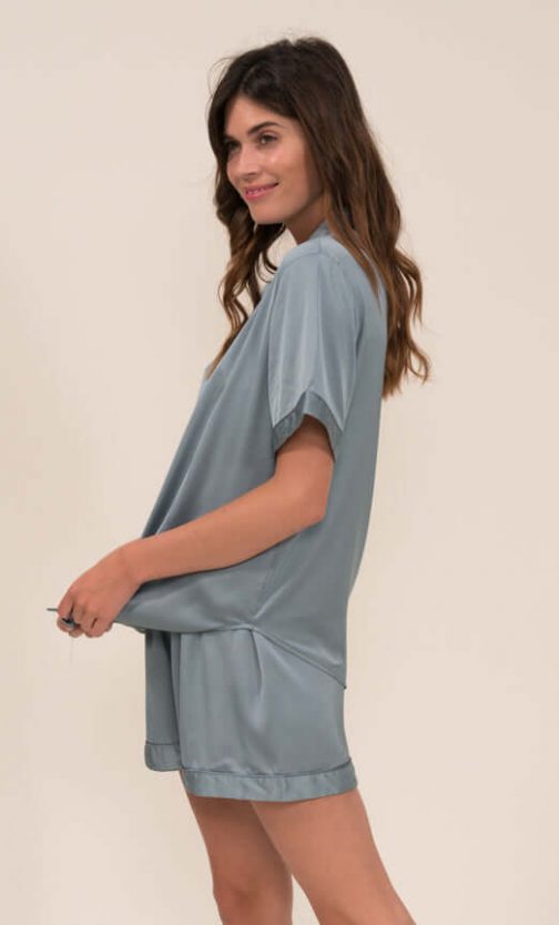 Ensemble De Pyjama Court (Bleu Ciel) SRR SHOPS